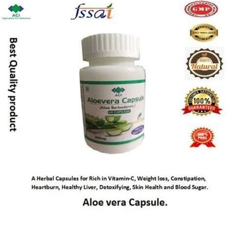 Aci Aloe Vera Herbal Capsules Store In Cool And Dry Place At Best