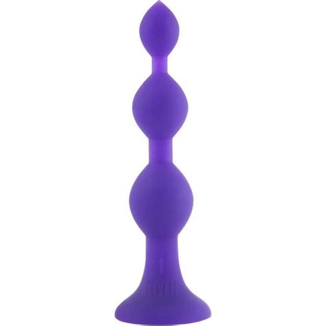 Gode Anal En Silicone Bullet Cm Noir Et Violet Avec