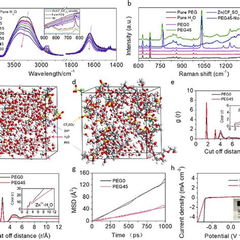 A Ftir Spectra Of The Electrolytes With Various Peg Contents B Raman