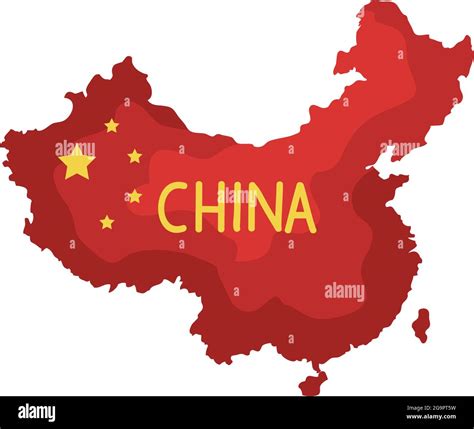 Map Of China Icon Stock Vector Image Art Alamy