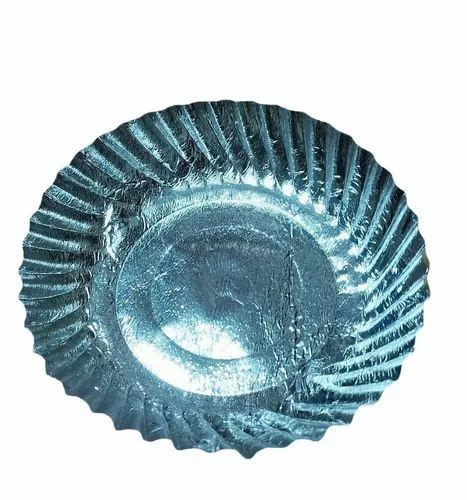 8 Inch Wrinkle Silver Paper Plate At Rs 6 5 Pack Paper Plate In