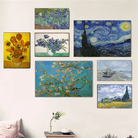 Ber Hmte Van Gogh K Nstler Starry Sky Lgem Lde Sonnenblumen Druck Auf