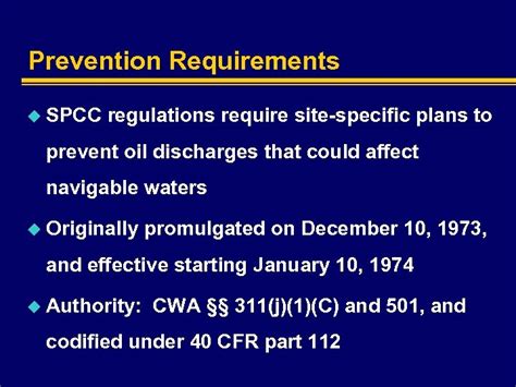 The Revised Spcc Regulations U S Environmental Protection