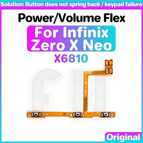 Power Volume Button Flex For Infinix Zero X Neo X Switch On Off Key