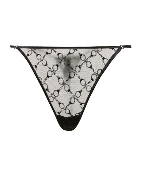 Kiki De Montparnasse Handcuff Embroidered G String Neiman Marcus