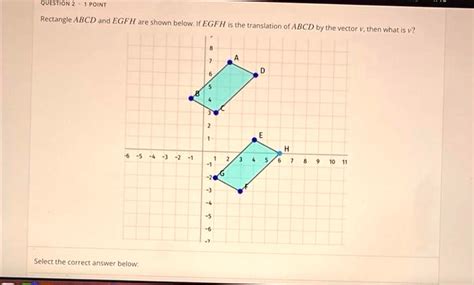 Solved Rectangle Abcd And Efgh Are Shown Below If Efgh Is The