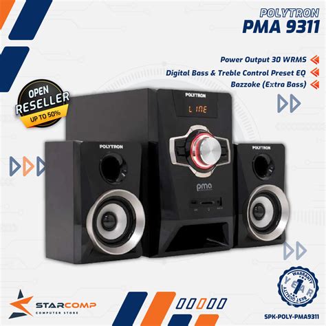 Jual Speaker Aktif Polytron Pma 9311 Speaker Bluetooth Usb Aux Shopee