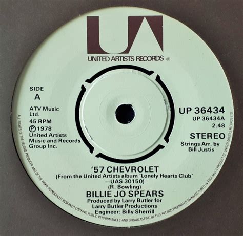 Billie Jo Spears '57 Chevrolet 7 Inch | Buy from Vinylnet