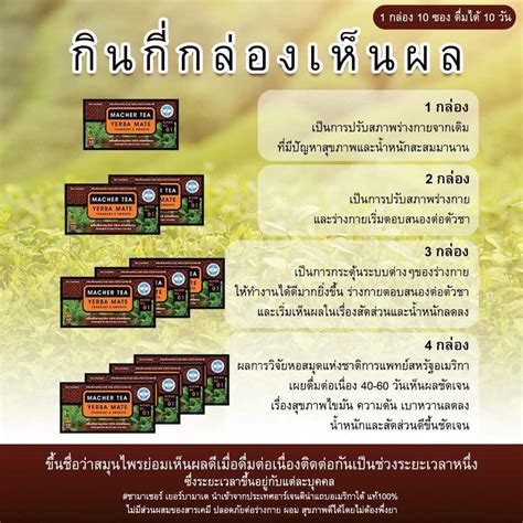 สงฟร 4 แถม 2 ชามาเต MACHER TEA YERBA MATE Macher tea ชามาเชอร