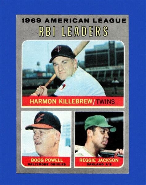 Topps Set Break Al Rbi Leaders Ex Exmint Gmcards Ebay