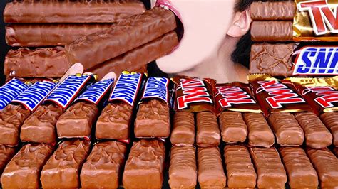 Asmr Snickers Twix Kitkat Magnum Chocolate Ice Cream Oreo Nutella