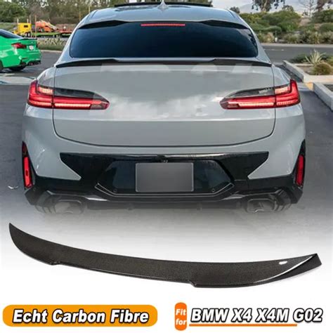 FÜR BMW X4 G02 SUV 2018 2020 Carbon Heckspoiler Spoiler Lippe