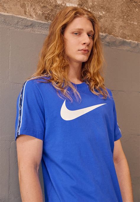 Nike Sportswear Repeat Tee Print T Shirt Game Royalwhiteroyal Blue Uk