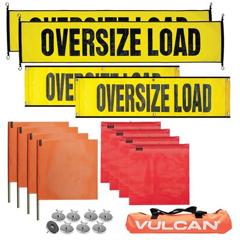 Vulcan Flags Banners And Magnets Kit Stretch Cord Oversize Load