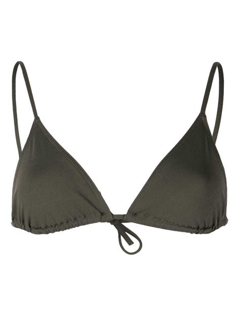 ERES Mouna Triangle Cup Bikini Top Green Editorialist