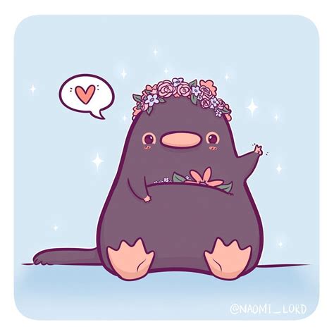 Flowery Niffler Because I Feel Like There Must Be One Niffler Out