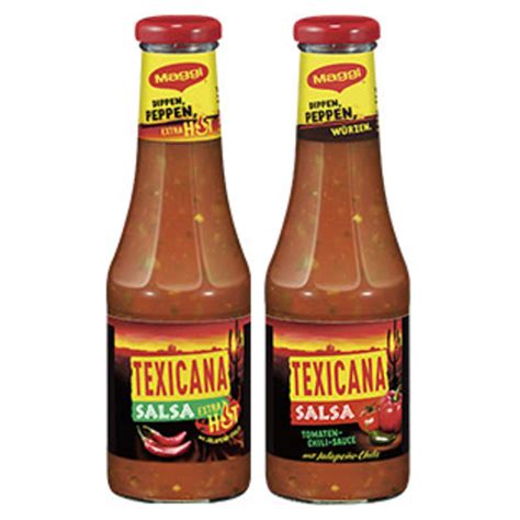 Maggi Texicana Salsa Versch Sorten Jede 500 Ml Flasche Von Real