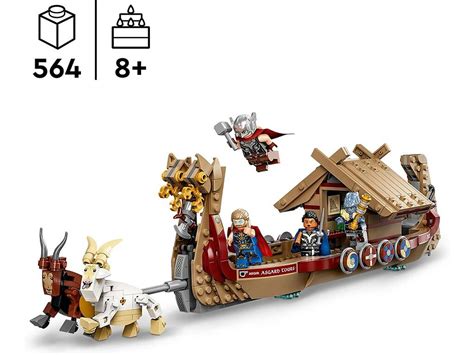 Lego Marvel Thor Love And Thunder Goat Boat Juguetilandia