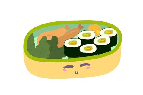 Kawaii Bento Box Svg Cut File By Creative Fabrica Crafts · Creative Fabrica