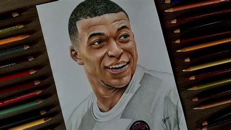 Dibujando a Kylian Mbappé / Drawing Kylian Mbappé / Jona Art - YouTube