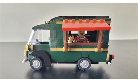 Lego Moc Food Truck Emerald Jewel By Sebeus Rebrickable Build With Lego