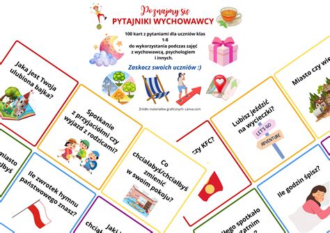 Pytajniki wychowawcy 100 kart z pytaniami Złoty nauczyciel