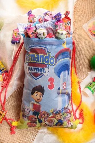 Morralito Dulcero Personalizado Fiestas Paw Patrol Pz En