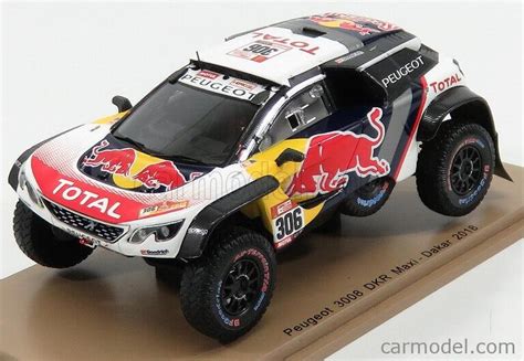 SPARK MODEL S5619 Scale 1 43 PEUGEOT 3008 DKR MAXI TEAM PEUGEOT TOTAL