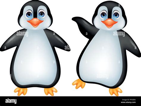 Funny penguin cartoon Stock Vector Image & Art - Alamy