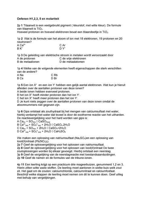 Oefentoets H1 2 3 5 1 Oefentoets Basisvaardigheden Oefenen H1 2 3