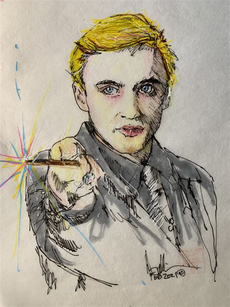 Sketch Of Draco Malfoy Draco Malfoy Harry Potter Sketch Sketches