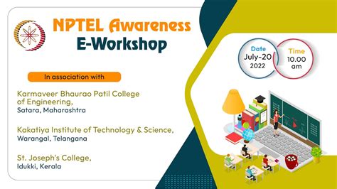 Live Nptel Local Chapter Awareness Workshop 2022 20 July 2022