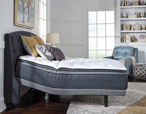 White Cal King Adjustable Bed from Ashley | Coleman Furniture