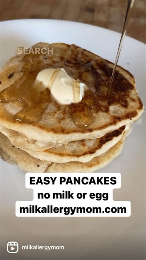 Frugal Pancakes: No Milk, No Egg