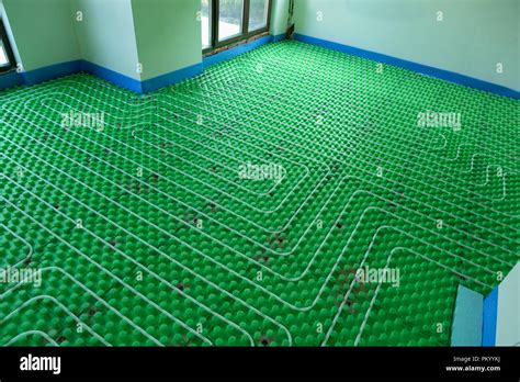 The floor heating system - home installation Stock Photo - Alamy