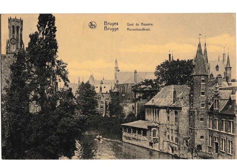 Brugge Bruges Quai Du Rosaire Brugge Rozenhoedkaai Carte Postale