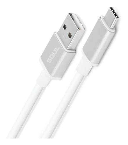 Cable Usb C 2 Metros Usb 3 0 Carga Rapida Turbo Power 3a Color Blanco