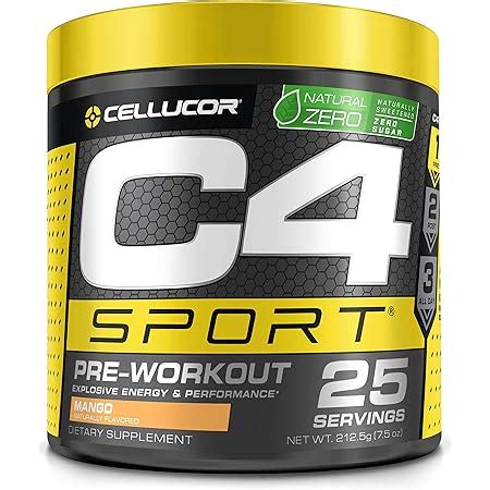 Amazon C4 Sport Pre Workout Powder Blue Raspberry Pre Workout