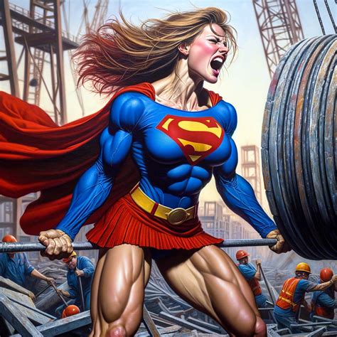 Supergirl Heavy Lifting By Wbatson99 On Deviantart