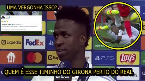 vinicius junior não se segura e comenta entra dura sofrida na derrota