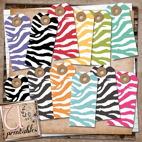 RebeccaB Designs: FREE Printable - Journaling Zebra Tags