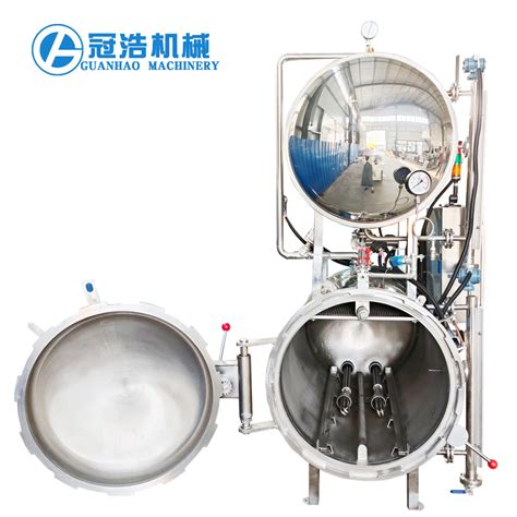 Automatic Industrial Horizontal High Pressure Water Spray Autoclave