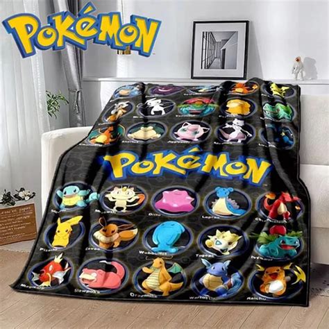 Pokemon Hot Cartoon Anime Flanell Decke Pikachu Figuren Hause Sofa