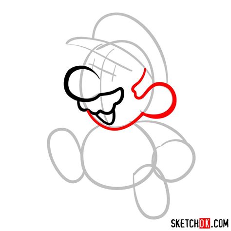 How To Draw Classic 2d Super Mario Sketchok Easy Drawing Guides