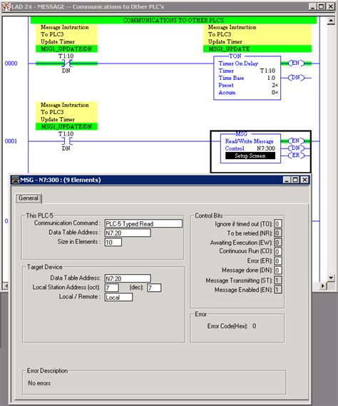 Techtalk Rslogix5 Inter Plc Communication Using Msg Block The