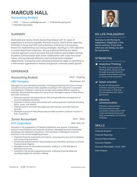 Successful Accounting Analyst Resume Examples And Writing Tips For