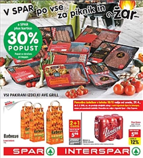 Spar in Interspar katalog Vse za piknik in žar