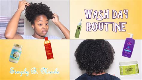 Natural Hair Wash Day Routine Type 4 Hair Brinaturally Youtube