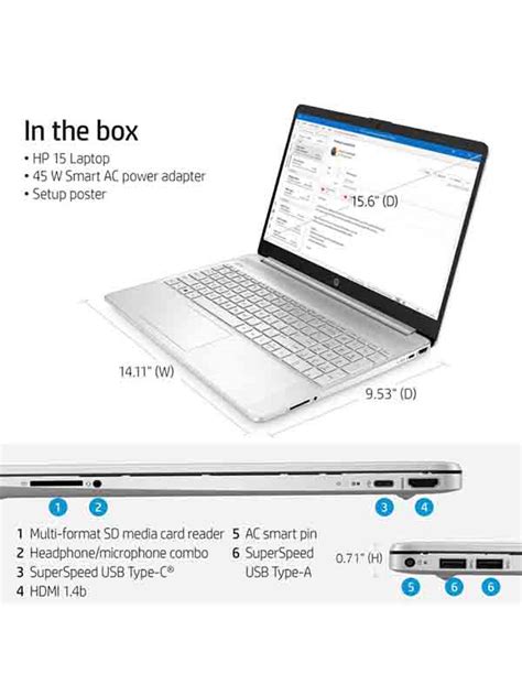 Hp Laptop 15 Dy2795wm 15 6inch Fhd Laptop 11th Gen Intel Core I5 1135g7 Processor 8gb Ram