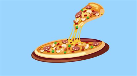 Pizza Slice Cheese 38708036 Stock Video at Vecteezy